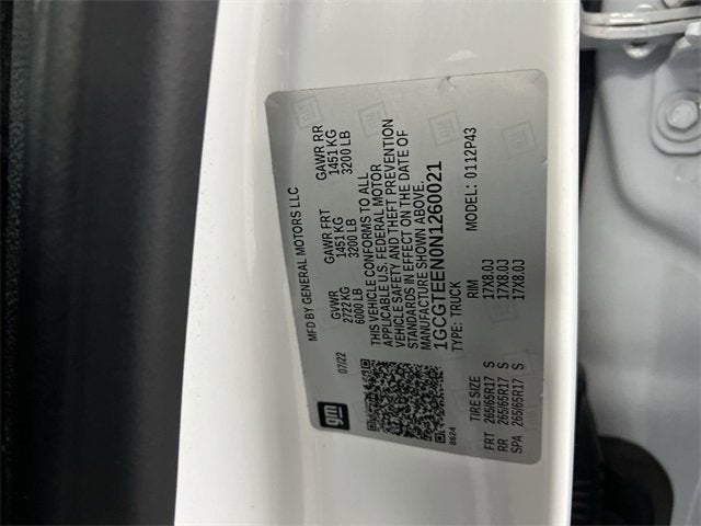 2022 Chevrolet Colorado ZR2