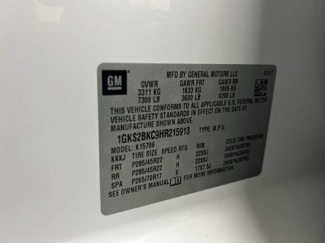 2017 GMC Yukon SLT