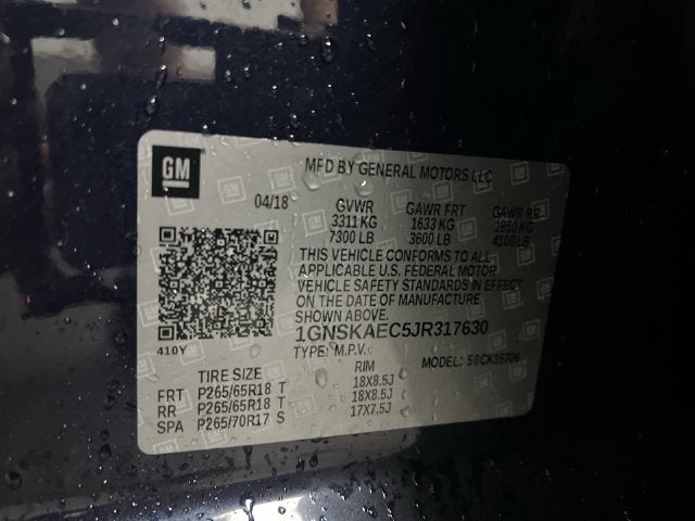 2018 Chevrolet Tahoe LS