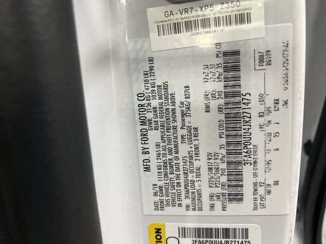 2018 Ford Fusion Hybrid S