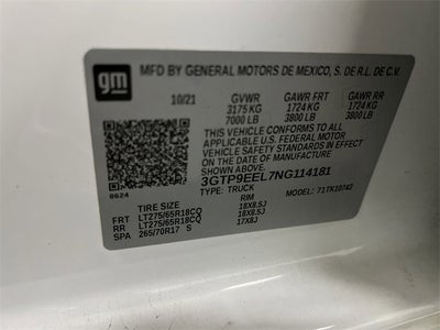 2022 GMC Sierra 1500 Limited AT4