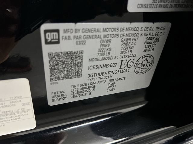 2022 GMC Sierra 1500 AT4