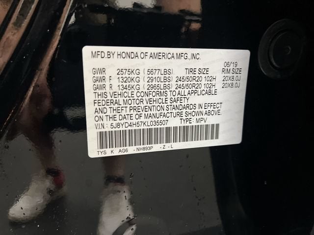 2019 Acura MDX Tech Pkg